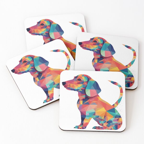 Item preview, WienerDog Wonders - Geometric Dachshund Shapes: cute, Playful, and masterpieceful artworks for Dog Lovers designed and sold by DooodleGod.