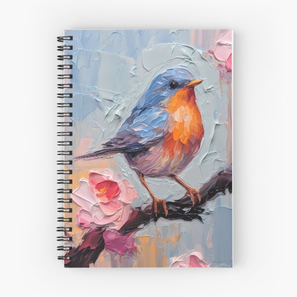 Item preview, Flowers and birds artistic texture impasto brush strokes abstract decorative painting20 designed and sold by UnaWu533.