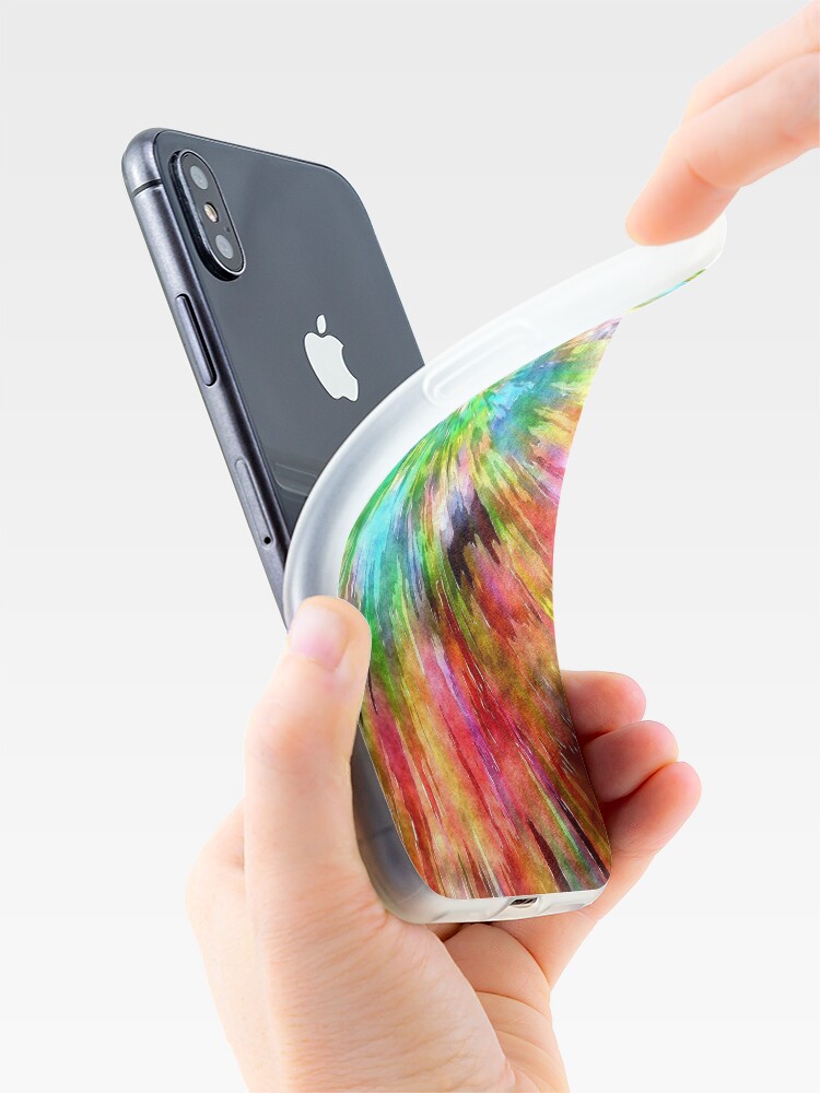 Alternate view of Colorful Tie Dye Starburst iPhone Case & Cover