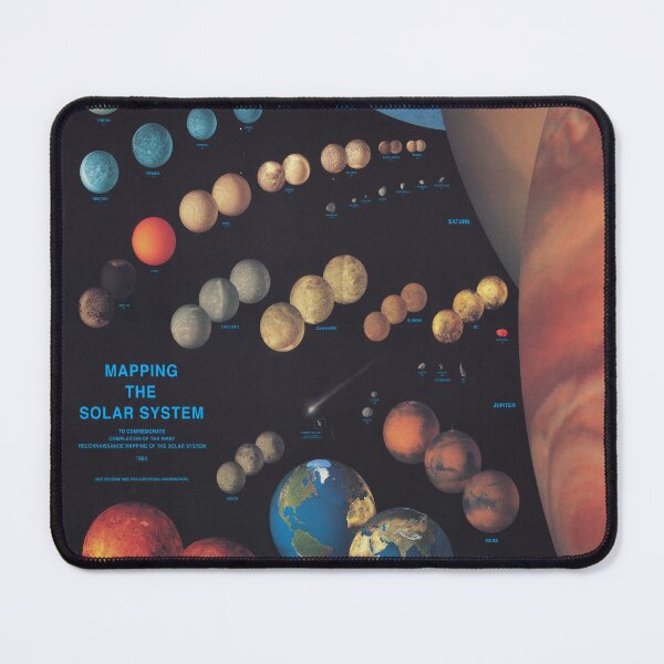 Item preview, Solar System Planets Map - Planetary Terrain Diagram (1994) designed and sold by BravuraMedia.