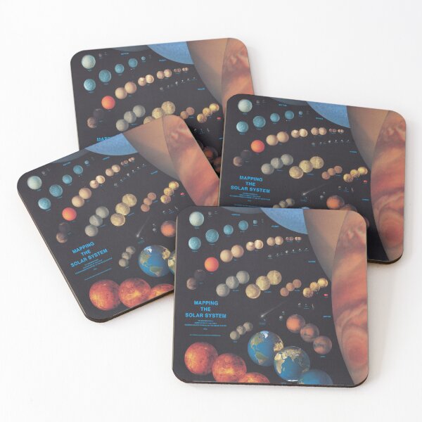Item preview, Solar System Planets Map - Planetary Terrain Diagram (1994) designed and sold by BravuraMedia.