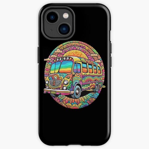 Tie Dyed Hippy School Bus