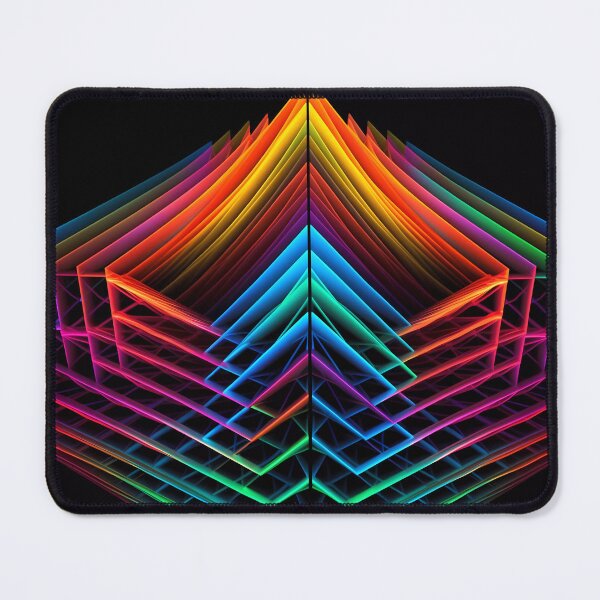 Item preview, Colorful Rainbow Neon Lines - Dynamic Parallel Shift Pattern designed and sold by SweetWhiskers.