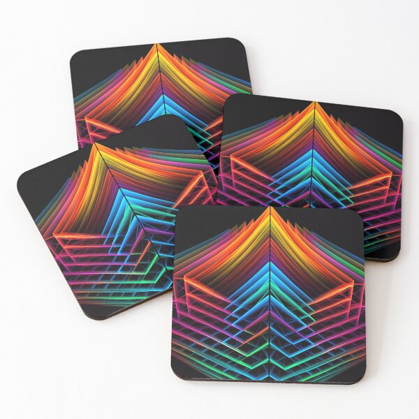 Item preview, Colorful Rainbow Neon Lines - Dynamic Parallel Shift Pattern designed and sold by SweetWhiskers.