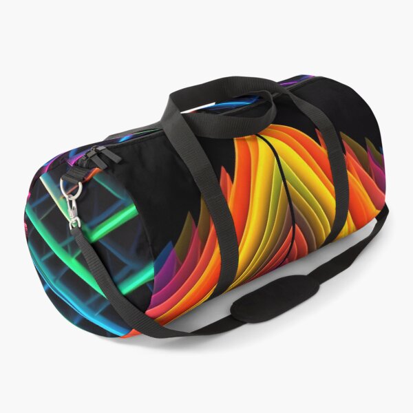 Item preview, Colorful Rainbow Neon Lines - Dynamic Parallel Shift Pattern designed and sold by SweetWhiskers.