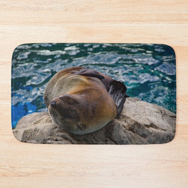 Item preview, Seal relaxing on a boulder designed and sold by Shizenkai.