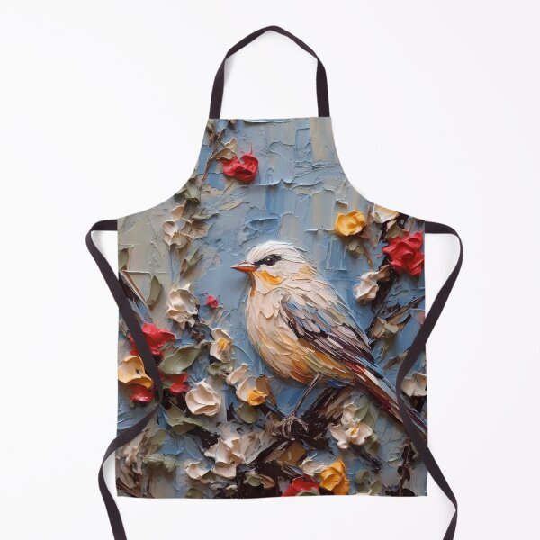 Item preview, Flowers and birds artistic texture impasto brush strokes abstract decorative painting23 designed and sold by UnaWu533.