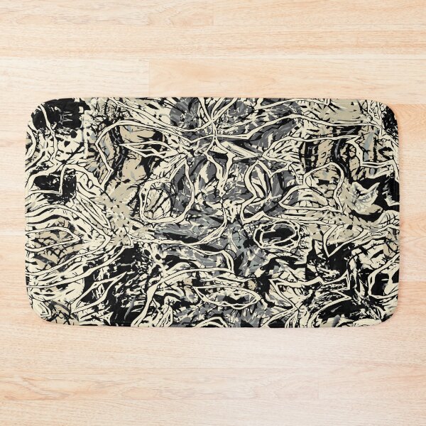 Item preview, Spooky Twisted Vines in Cream Black and Grey designed and sold by Trevor Hirst.