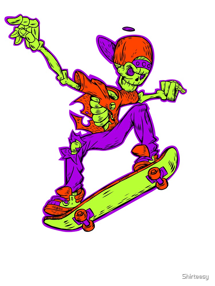 Camiseta para niños «Skate Skateboard Skateboarding Diseño de dibujos  animados» de Shirteesy | Redbubble
