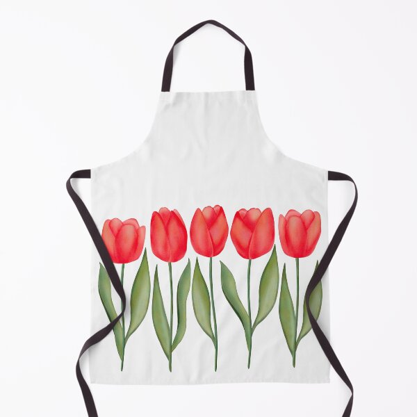Item preview, Red Spring Tulips Watercolor Flowers designed and sold by Petra Lang.