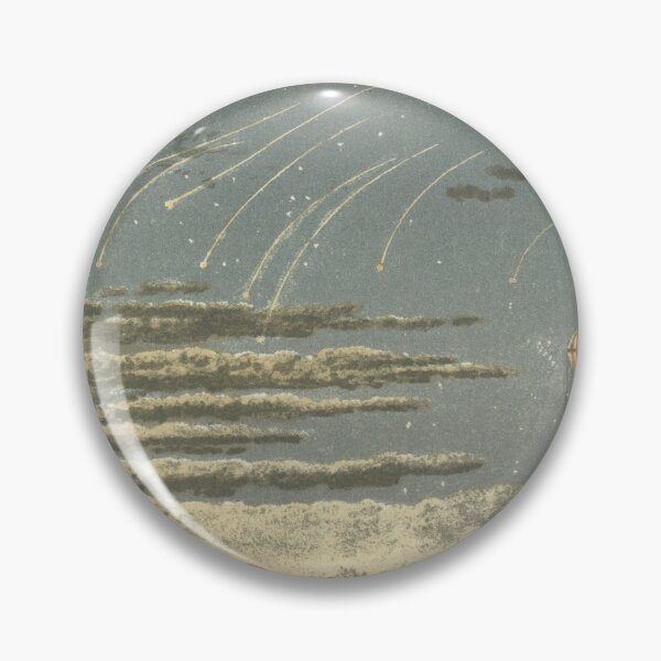 Item preview, Vintage Meteor Shower & Hot Air Balloon Illustration (1871) designed and sold by BravuraMedia.
