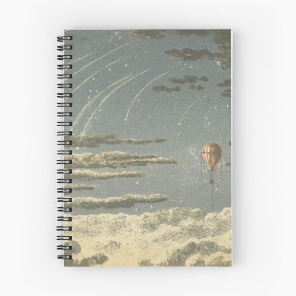 Item preview, Vintage Meteor Shower & Hot Air Balloon Illustration (1871) designed and sold by BravuraMedia.