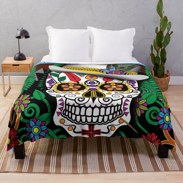 Item preview, Many Day of the Dead Items - EARTH Sugar Skull Poster - Halloween designed and sold by Billers Art.