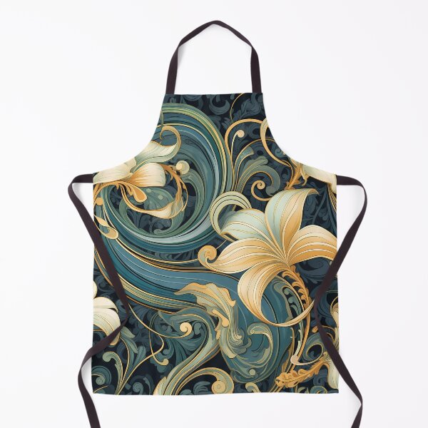 Item preview, Elegant Golden Ornamental Flowers designed and sold by SweetWhiskers.