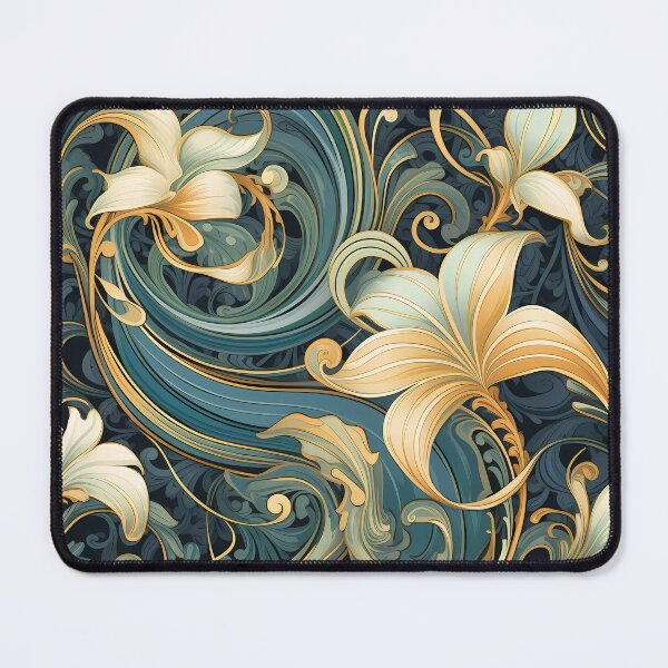 Item preview, Elegant Golden Ornamental Flowers designed and sold by SweetWhiskers.