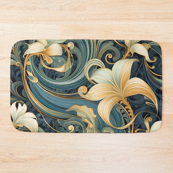 Item preview, Elegant Golden Ornamental Flowers designed and sold by SweetWhiskers.