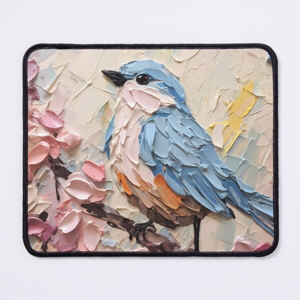Item preview, Flowers and birds artistic texture impasto brush strokes abstract decorative painting28 designed and sold by UnaWu533.
