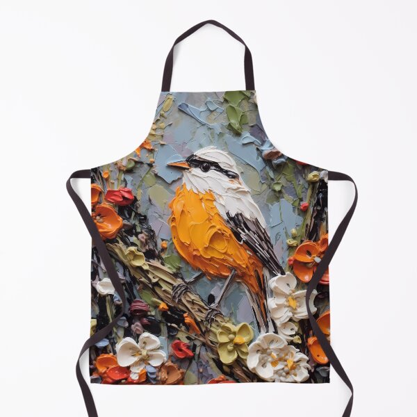 Item preview, Flowers and birds artistic texture impasto brush strokes abstract decorative painting29 designed and sold by UnaWu533.