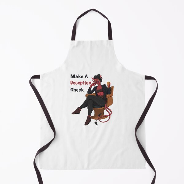 Item preview, Make A Deception Check | DnD Illustration | Tiefling Art designed and sold by Karli Mogen.