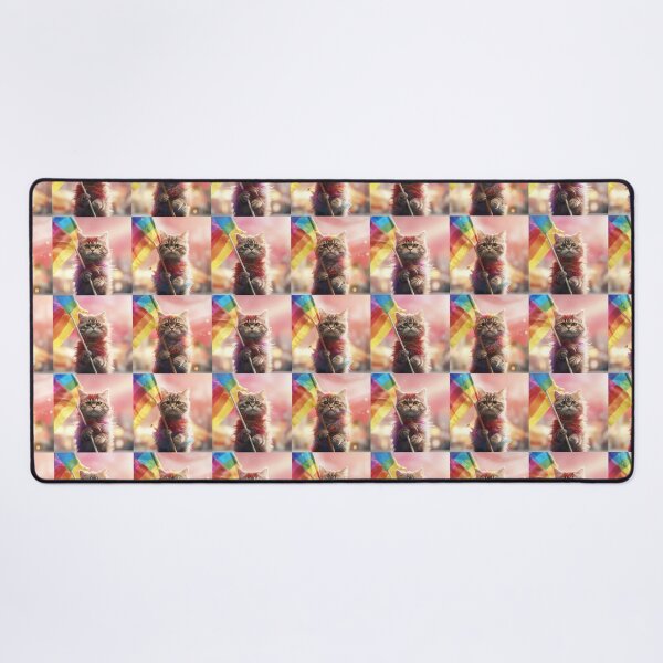 Item preview, Cute rainbow cats with colorful rainbow flags designed and sold by Earth Nature Creations.
