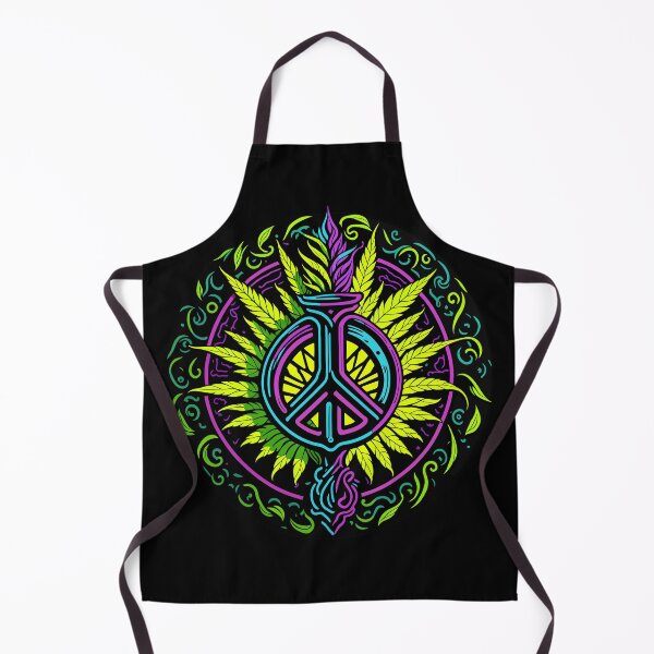 Item preview, Peace symbol with cannabis elements designed and sold by ZirumsGarden.