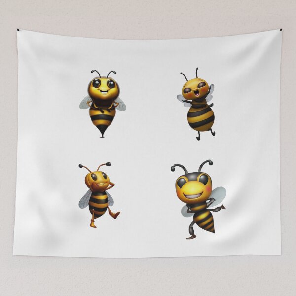 Item preview, Funny Bee Abstract Pattern Art Design designed and sold by Pixel4Art.