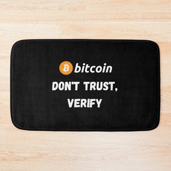 Item preview, Bitcoin - Don't Trust, Verify Design designed and sold by RektRepublic.