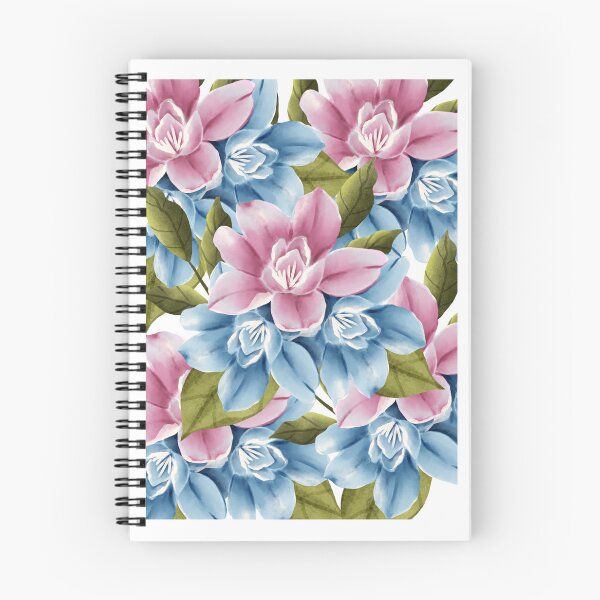 Item preview, Blue and pink flowers designed and sold by Imgr00t.