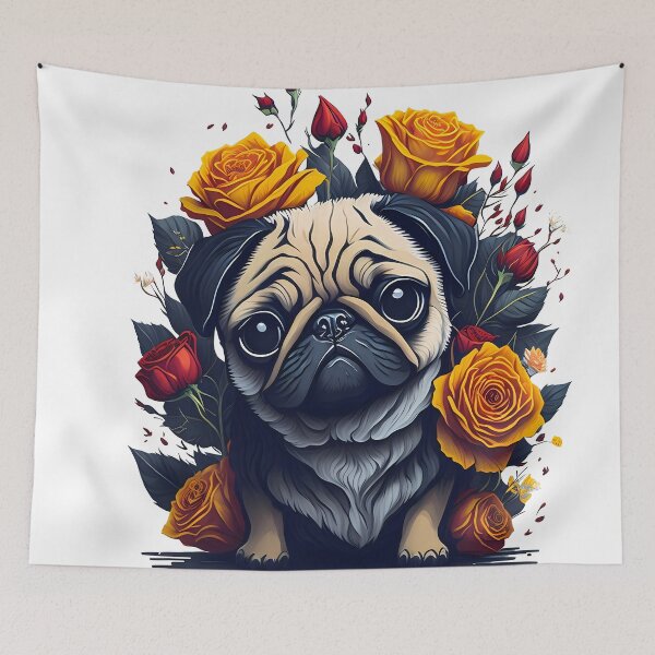 Item preview, Charming pug designed and sold by O1dFox.