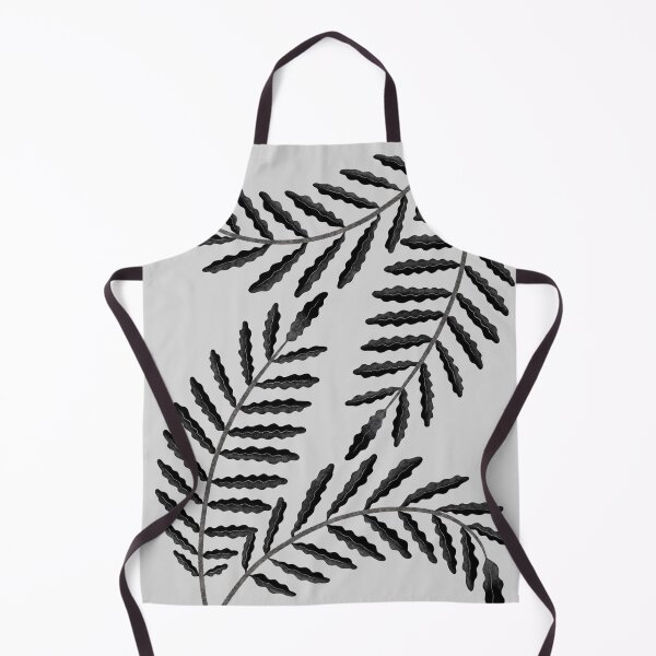 Item preview, Fern leaves in black and grey designed and sold by KaleidoPath.
