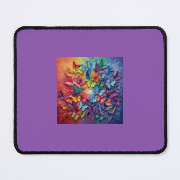 Item preview, Rainbow butterflies with colorful rainbow colors designed and sold by Earth Nature Creations.