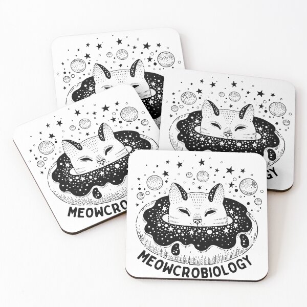 Item preview, Meowcrobiology Cosmic Donut Cat designed and sold by Harsh  Katariya.