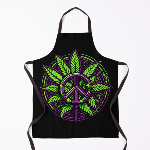 Item preview, Peace symbol with cannabis elements designed and sold by ZirumsGarden.