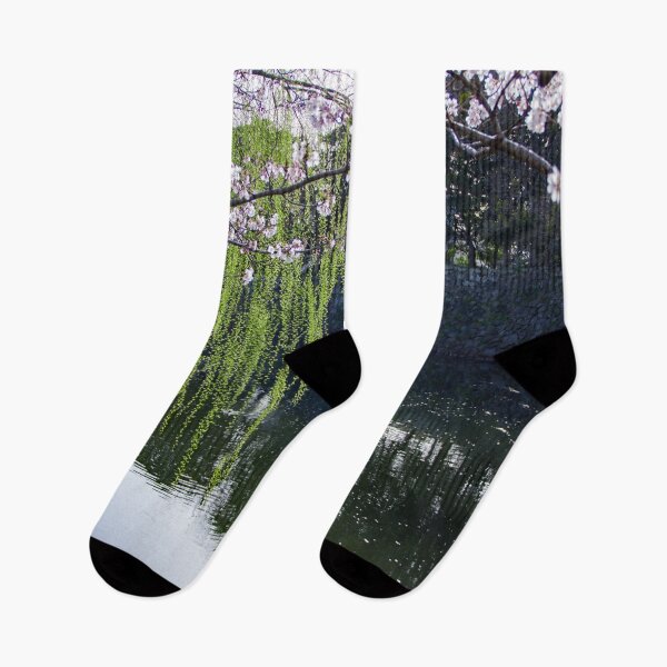 Item preview, Cherry blossoms and hanging willow designed and sold by Shizenkai.