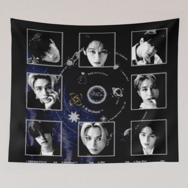 Item preview, Stray Kids 5STAR SKZ 스트레이 키즈 3RACHA ot8 members poster comeback concept kpop boy group jyp designed and sold by Kpop-Noona.