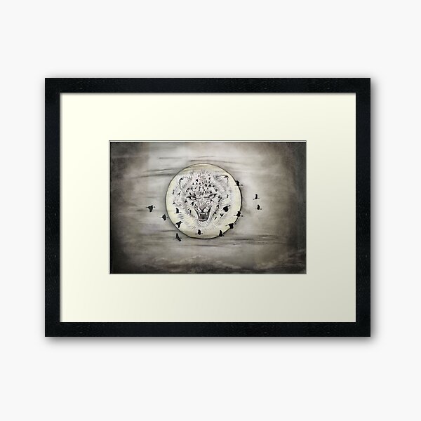 Item preview, Snow Leopard Moon designed and sold by DedesArtwork4u.