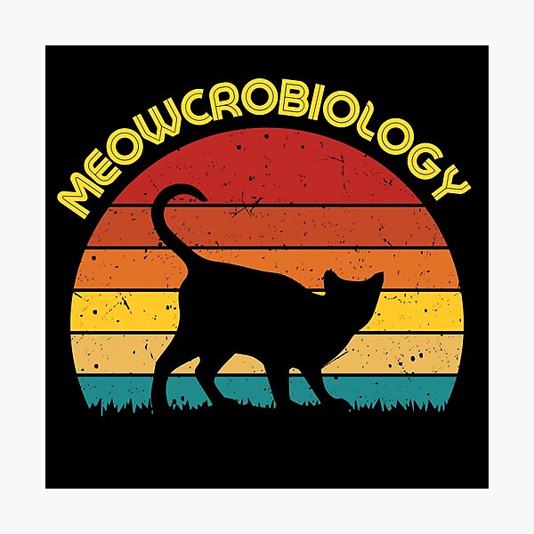 Item preview, Retro Meowcrobiology Cat designed and sold by Harsh  Katariya.