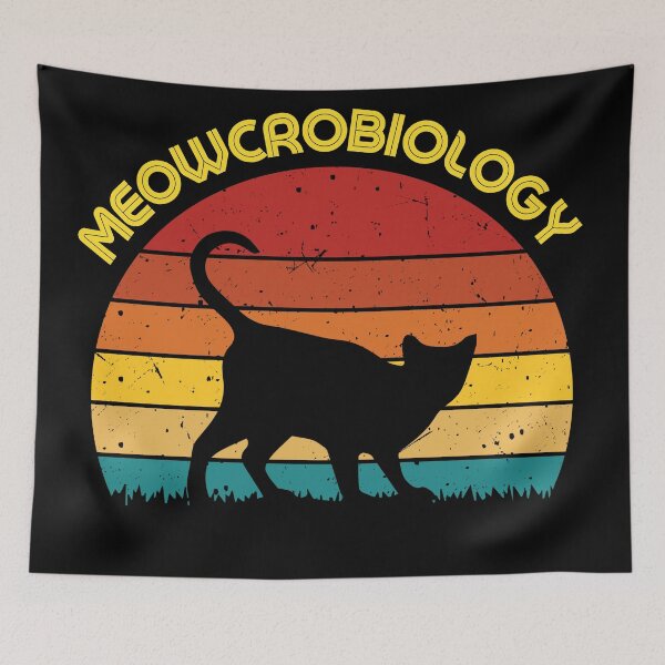 Item preview, Retro Meowcrobiology Cat designed and sold by Harsh  Katariya.