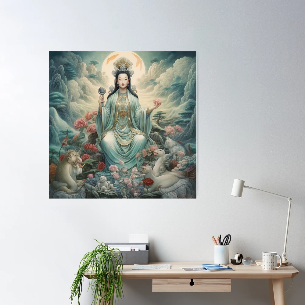 Kuan Yin Poster by Shanti Art Studio - Pixels