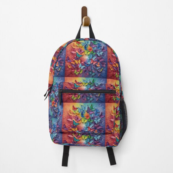 Item preview, Rainbow butterflies with colorful rainbow colors designed and sold by Earth Nature Creations.