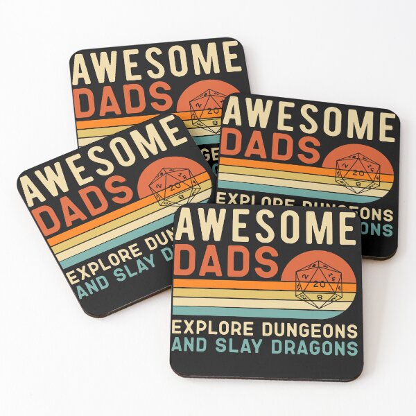 Item preview, Awsome Dads explore Dungeon and slay Dragons designed and sold by Adam Arts.