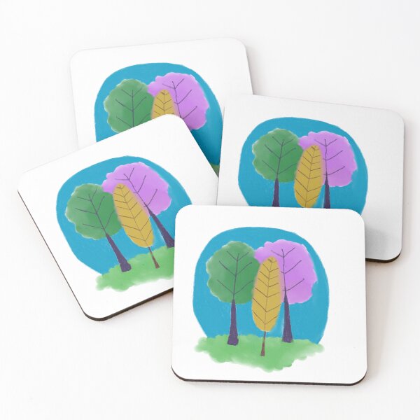 Item preview, whimsical tree’s motif  designed and sold by loubie76.