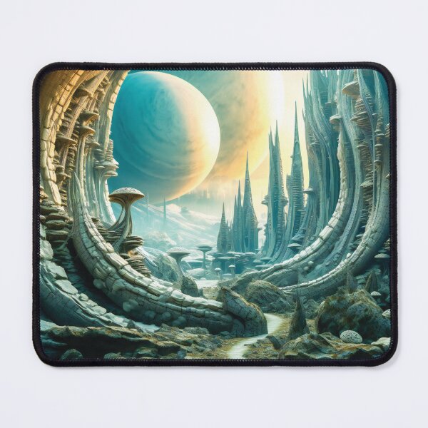Item preview, Fantasy Alien Planet Landscape designed and sold by AdrianGrosu.