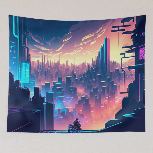 Item preview, Futuristic cyberpunk fantasy designed and sold by LiviVentures.