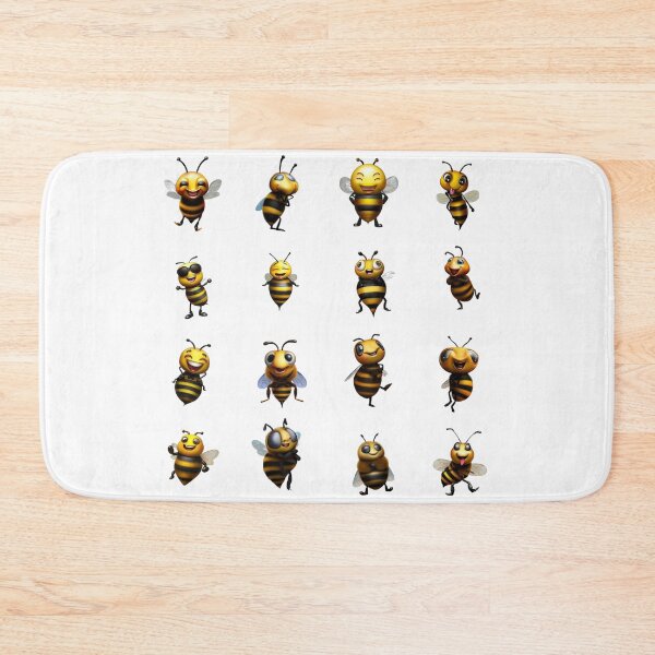 Item preview, Multicolor Buzz Funny Bee Abstract Pattern designed and sold by Pixel4Art.