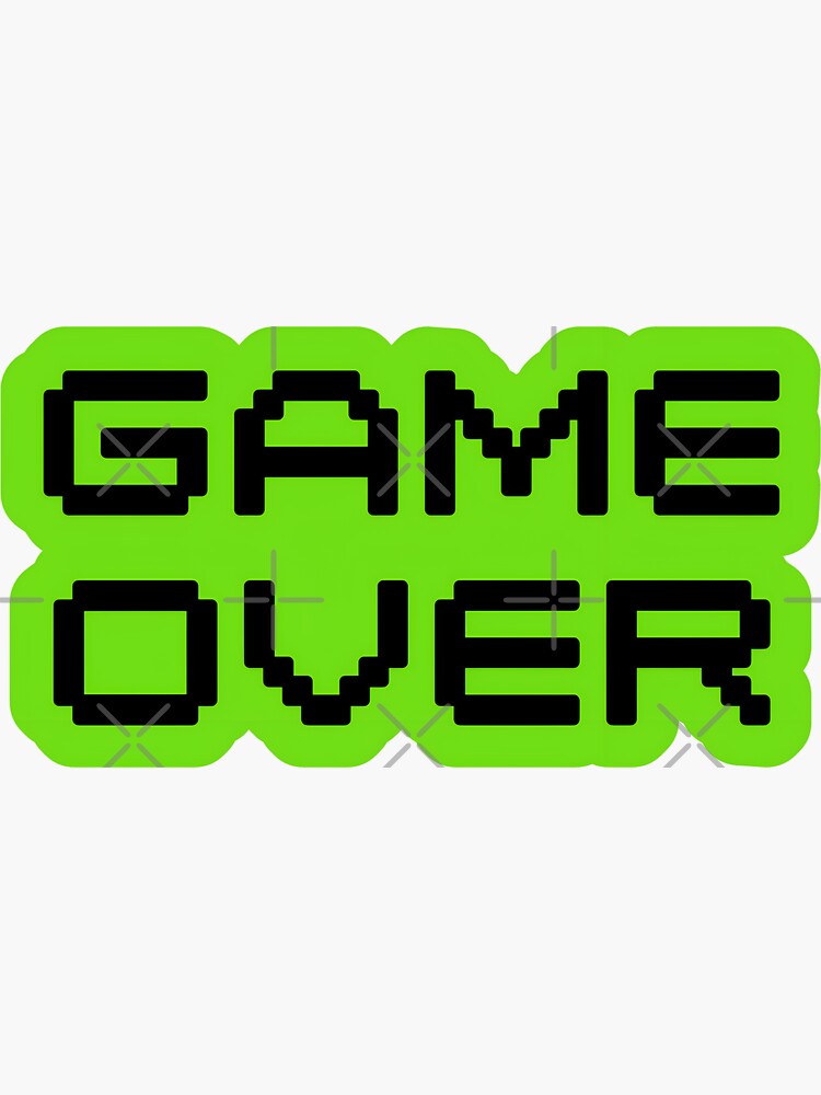 Free Vectors | Game dot character game over