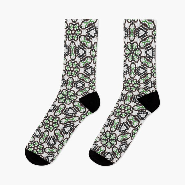 Item preview, Cream, Black and Green Pattern designed and sold by Nalwesya.