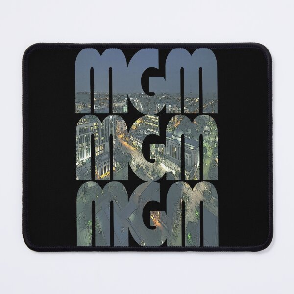 Item preview, Montgomery, Alabama MGM Night Cityscape Repeating Pattern designed and sold by CrabbyLobster.
