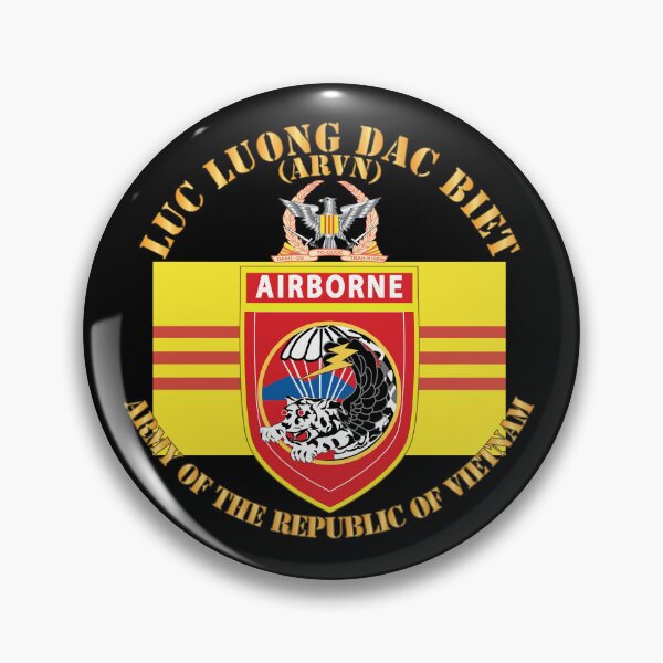 Item preview, ARVN - Luc Luong Dac Biet - Liaison Office - w Airborne Tab - ARVN - Flag - Army Crest designed and sold by Military Insignia Products.