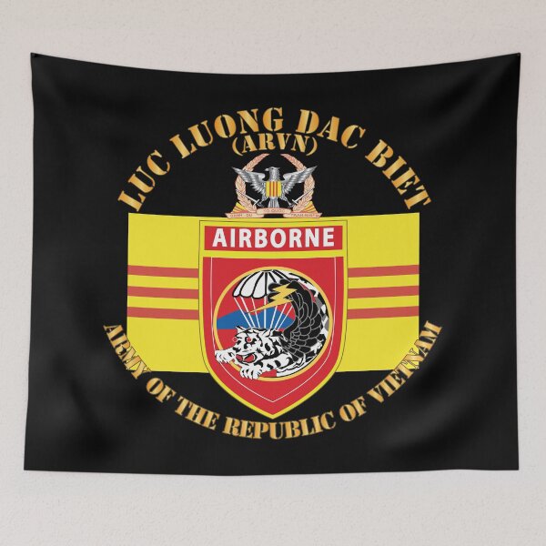 Item preview, ARVN - Luc Luong Dac Biet - Liaison Office - w Airborne Tab - ARVN - Flag - Army Crest designed and sold by Military Insignia Products.